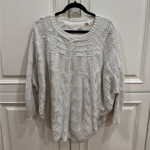Anthropologie Angel of the North Sweater Poncho, medium